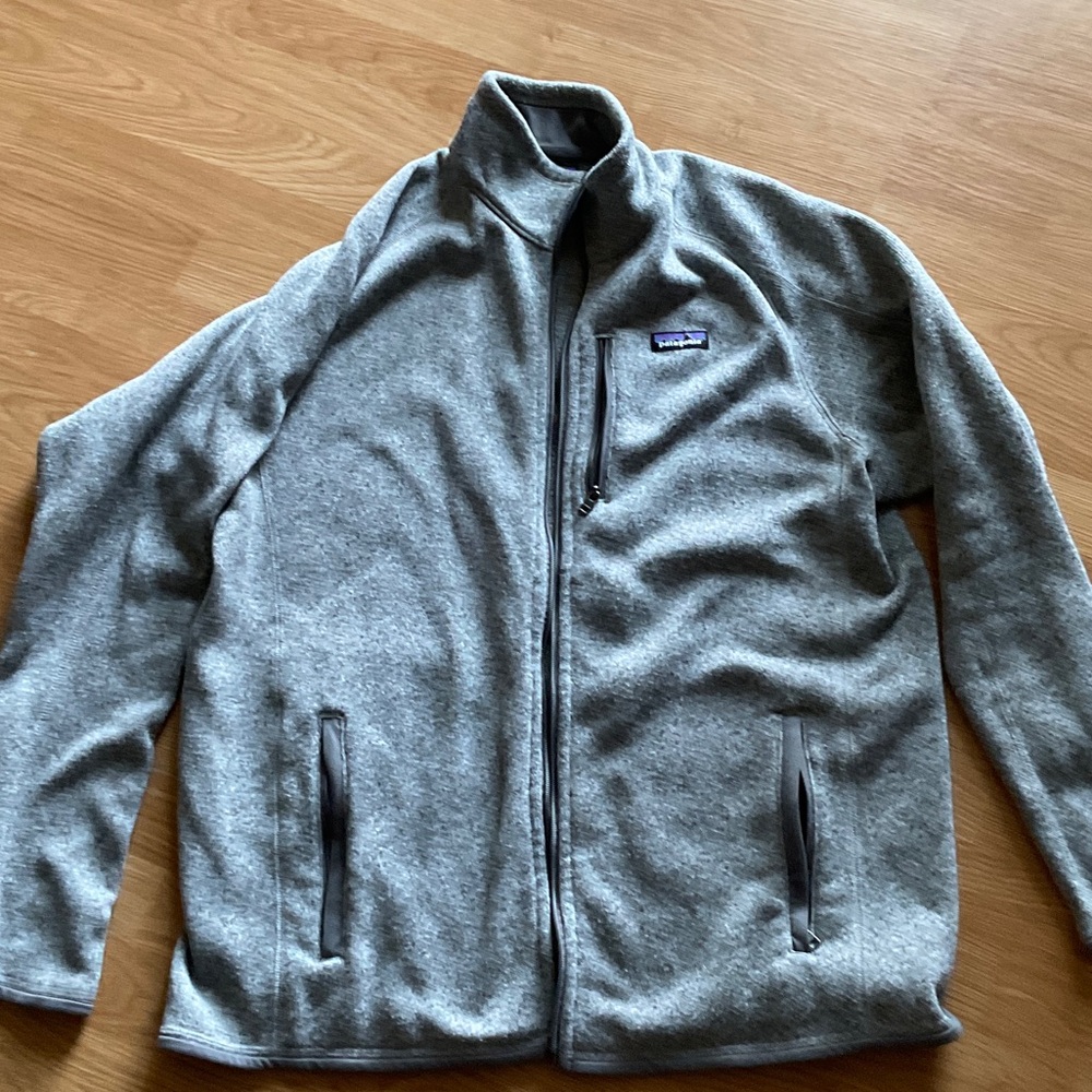 Patagonia Heather Gray Fleece Jacket